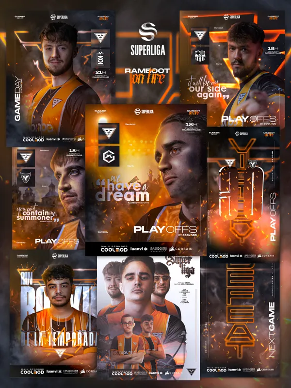 Comunicación visual aplicada al universo de los esports, sus jugadores y competiciones.